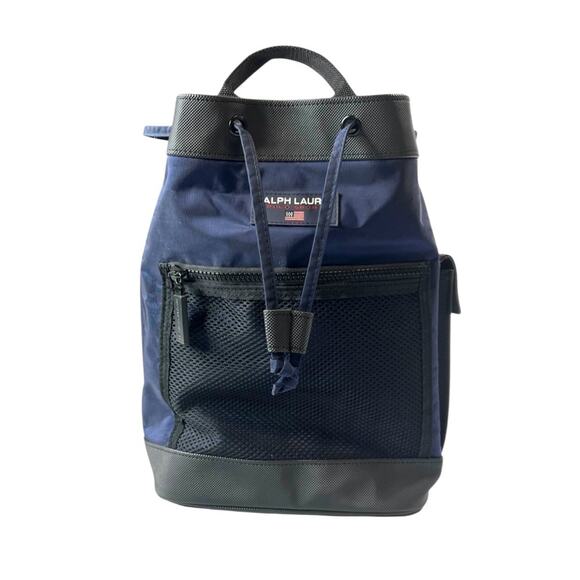 VTG Ralph Lauren Polo Sport Bucket Slingback Backpack 90s Y2K Americana Preppy - Picture 2 of 15